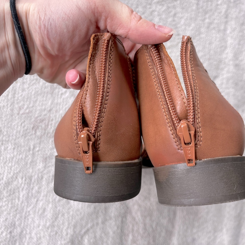 Frye and Co Teagan Brown Strappy Sandals Vegan Leather Size 11 Boho Western - Picture 7 of 8